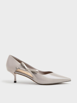 CHARLES & KEITH - Anastasia Leather Kitten Heels
