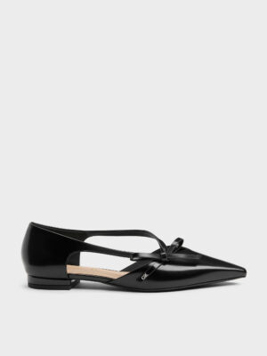 CHARLES & KEITH - Anastasia Leather D'Orsay Flats
