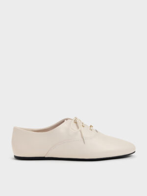 CHARLES & KEITH - Pippa Leather Derby Flats