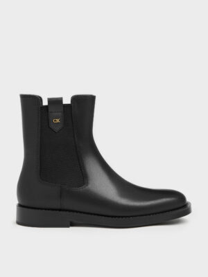 CHARLES & KEITH - Kallie Leather Chelsea Boots