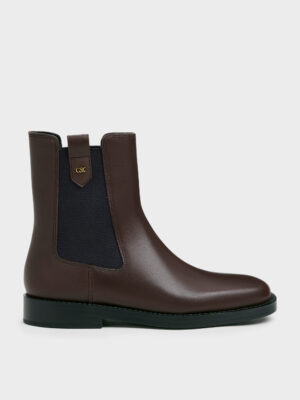 CHARLES & KEITH - Kallie Leather Chelsea Boots