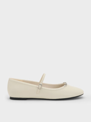 CHARLES & KEITH - Shila Chain Mary Jane Flats