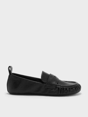CHARLES & KEITH - Ruched Penny Loafers
