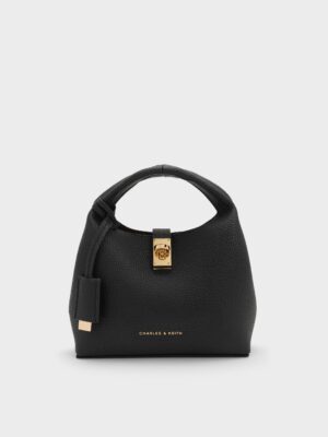 CHARLES & KEITH - Mini Chance Turn-Lock Bucket Bag