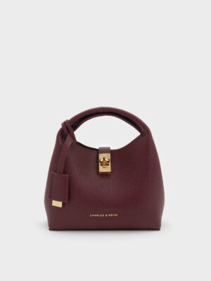 CHARLES & KEITH - Mini Chance Turn-Lock Bucket Bag
