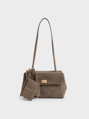 CHARLES & KEITH - Apfra Quilted Tote Bag