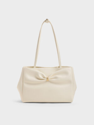 CHARLES & KEITH - Halsey Ruched Tote Bag