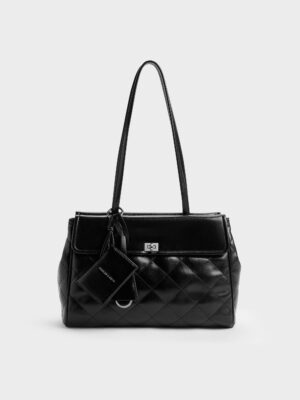 CHARLES & KEITH - XL Apfra Quilted Tote Bag