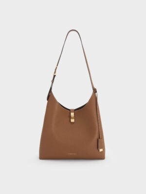 CHARLES & KEITH - Chance Turn-Lock Hobo Bag