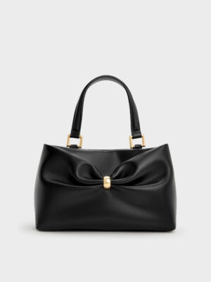 CHARLES & KEITH - Halsey Ruched Top Handle Bag