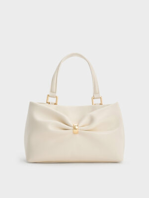 CHARLES & KEITH - Halsey Ruched Top Handle Bag