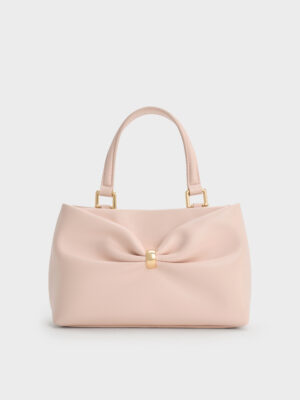 CHARLES & KEITH - Halsey Ruched Top Handle Bag