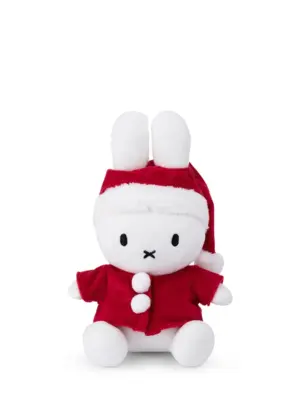 Bon Ton Toys 24182074 Miffy in Santa Costume Small (23cm) Sitting Plush Toy
