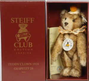 Steiff 420023 Club Edition 1993 Teddy Clown Replica 1928 Limited Edition