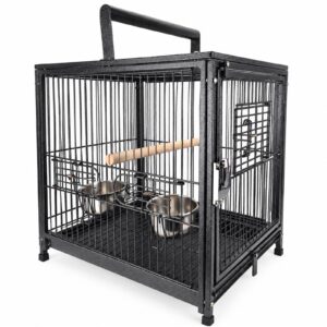 Diplomat Compact Parrot Travel Carrier for Vet Visits, Holidays & Transportation - 45.7×33.5×56.3cm