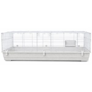 Rabbit & Guinea Pig Cage 160cm White - Large Indoor Habitat | Little Friends