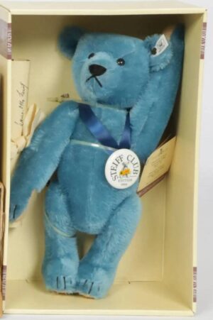 Steiff 420047 Club Edition 1994 Teddy Bear 1908 Blue 35 Replica Limited Edition