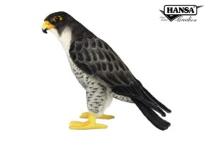 Hansa 8435 Falcon standing poseable realistic plush toy