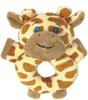 PetJes 997053 Rattle Giraffe Baby Rattle Plush Soft Toy