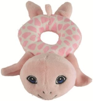 PetJes 997062 Rattle Turtle Pink Baby Rattle Plush Soft Toy