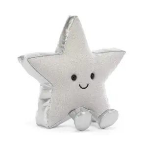 Jellycat A6STA Amuseables Silver Star Plush Soft Toy Decoration