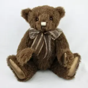 Canterbury Bears Oliver - Traditional Jointed Alpaca Mohair Bear with Bow