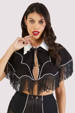 Billie Western Cowboy Fringe Cape | UK 20-22 | Bettie Page Lingerie