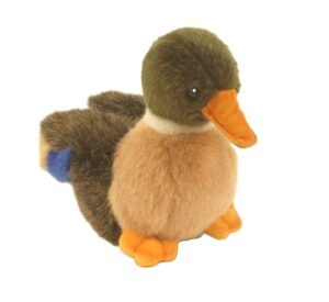 Hansa 3570 Sitting Baby Mallard Duck Realistic Plush Toy SMALL