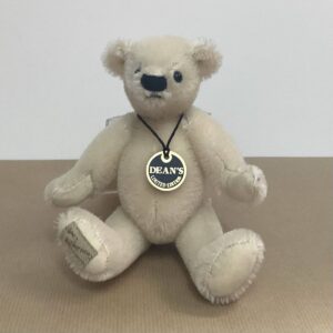 Deans Rag Book Co Snow White Limited Edition Off-White Jointed Mohair Bear