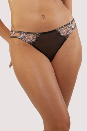 Mayla Floral Embroidered Brief | UK Us 16 | Playful Promises