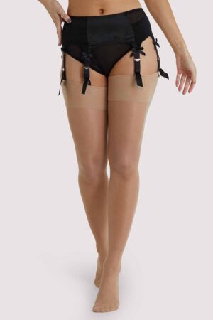 Light Nude Seamed Stockings | UK 20-22 | Playful Promises