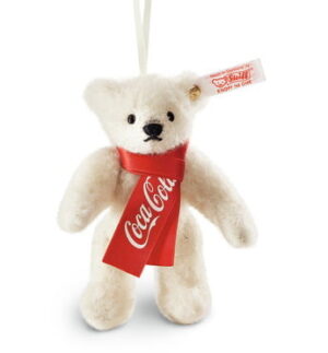 Steiff 355318 Coca-Cola Polar Bear Jointed Ornament Limited Edition
