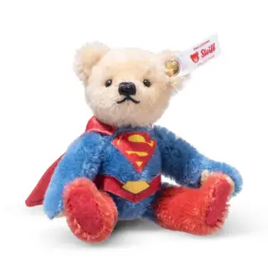 Steiff 356469 Superman Mini Mohair Teddy Bear Limited Edition