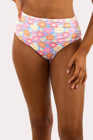 D+ Swimwear Floral High Waisted Bikini Bottom | UK 10 | Wolf & Whistle