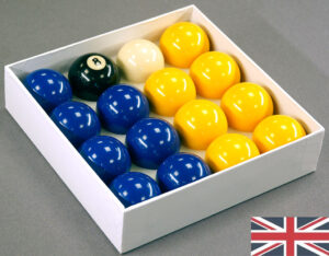 2” Blues and Yellows Pool Balls