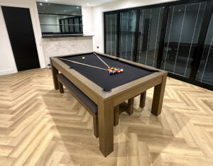 Signature Chester Silver Mist Pool Dining Table: 6ft, 7ft Pool Table