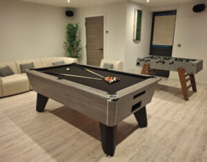 Signature Champion Premium Edition Pool Table - Grey Oak Finish - 6ft & 7ft - Slate Bed Professional Pool Table