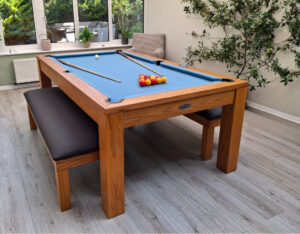 Signature Chester Oak Pool Dining Table: 6ft, 7ft Pool Table
