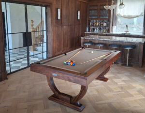 Signature Huntsman Walnut Pool Dining Table: 7ft