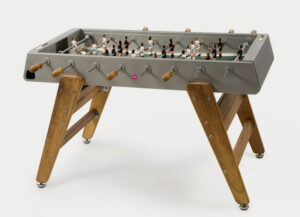 RS Barcelona RS#3 Wood Football Table: Stainless Steel