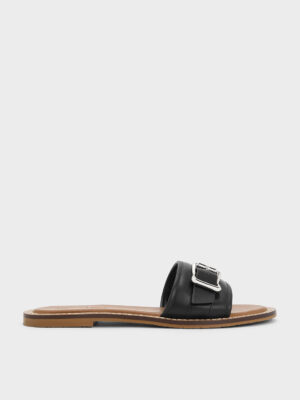 CHARLES & KEITH - Anita Buckled Slide Sandals