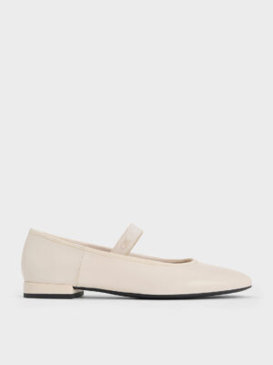 CHARLES & KEITH - Leather Mary Jane Flats