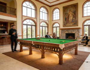 Rasson Gothic Dynasty Snooker Table: 12ft
