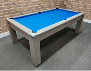 Signature Warwick Pool Dining Table - Grey Oak Finish, 7ft: Warehouse Clearance
