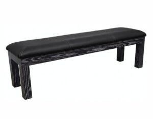 Signature Upholstered Pool Table Storage Bench - Black