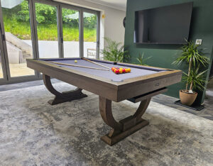 Signature Huntsman Silver Mist Pool Dining Table: 7ft