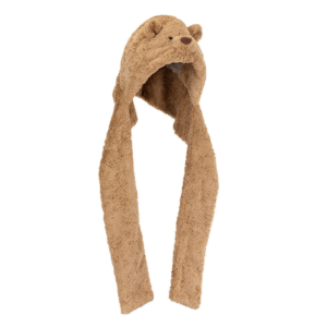 Jellycat BARB4HOOD Bartholomew Bear Bundlesnug Soft Plush Hood Scarf