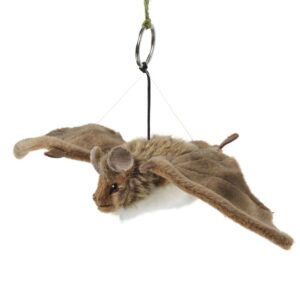 Living Nature AN336 Bat Brown Realistic Small (23cm) Plush with Hanging Ring
