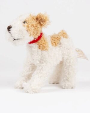 Egmont Toys 130497 Eliot Jack Russell Dog Standing Small Curly Plush Toy