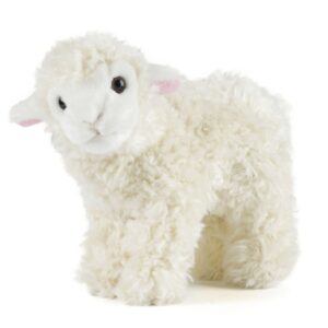 Living Nature AN349 Lamb Standing Small (20cm) Realistic Fluffy Plush Toy